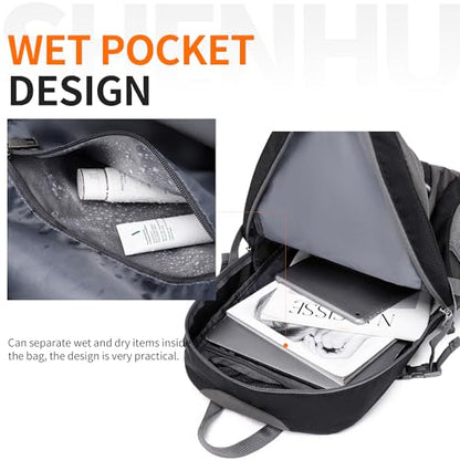 40L Hiking Backpack Lightweight Daypack Waterproof Travel Camping Backpack for Men Women Sport Packable - color: A9-black