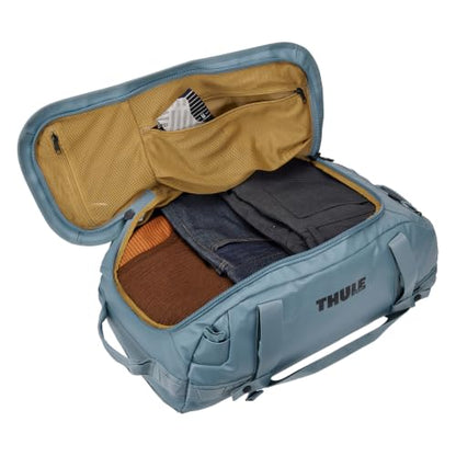 Thule Chasm Duffel bag, Weather-resistant materials, Easy packing, Converts to backpack, Internal pockets, Travel-ready - color: POND GRAY, size: 40L