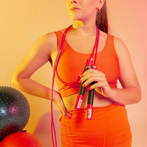 Elite Jumps Freestyle PVC Jump Rope Bundle - Premium Quality Adult Jump Ropes for Fitness - Lightweight Cardio Skipping Jump Rope for Exercise and Training - Unbreakable Grip Tape Handles - color: Silver