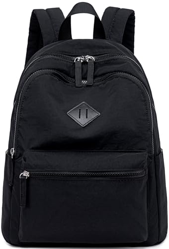 CAMTOP Mini Backpack Small Backpack Purse for Women Girls Lightweight Cute Fashion Backpack Bookbag Daypack for Travel Shopping Them Park - color: Black