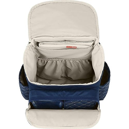 Skip Hop Diaper Bag Backpack: Forma, Multi-Function Baby Travel Bag with Changing Pad & Stroller Attachment, Navy - color: Navy