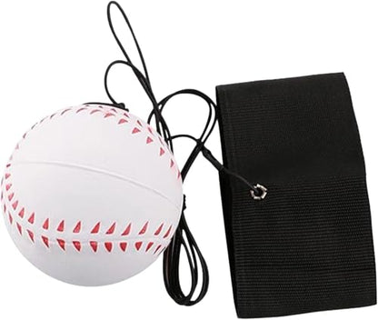 Wrist Return Ball, Sports Wrist Ball, Baseball On A String Rubber Rebound Wristband, Durable Elastic String Attached Rebound Balls