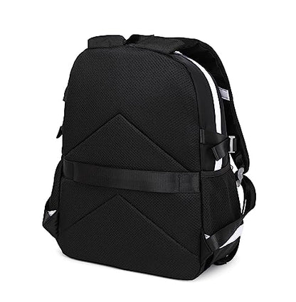 Wadirum Women Casual Backpack Set Girl School Bookbag Set Cute Laptop Ruaksack Black - color: Black