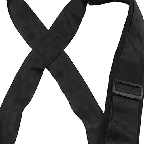 Sled Harness Resistance Strap, Black Nylon Tire Pulling Fitness Equipment, Strength Training - Padded Shoulder Straps, Durable Design, Ideal for Speed Agility and Endurance