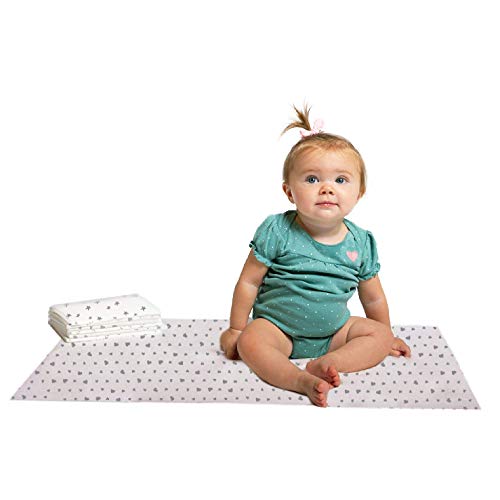 J.L. Childress Disposable Baby Changing Pads 24 Pack - Stars/Hearts/Arrows - color: Stars/Hearts/Arrows, size: 24 Count