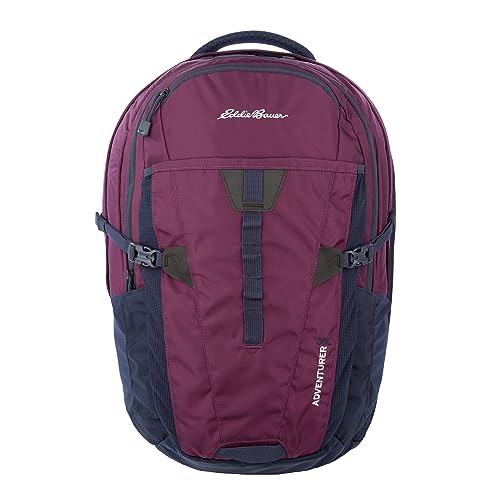 Eddie Bauer Adventurer Backpack with Organization Compartments and Hydration/Laptop Compatible Sleeve, Women's Adventurer - Dark Plum, 30L - color: Women's Adventurer - Dark Plum, size: 30L