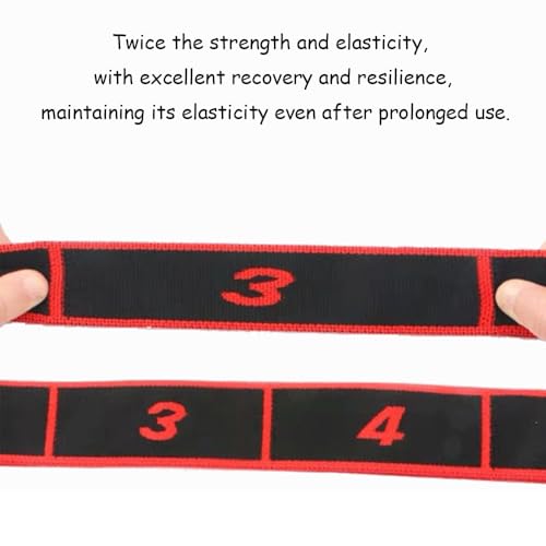 Fitness Resistance Band for Stretching and Yoga,Number Resistance Band,Fitness Resistance Bands with Numbers,Fitness Resistance Bands Numbered,Divided Into Different Tiers/Levels. - color: Gray