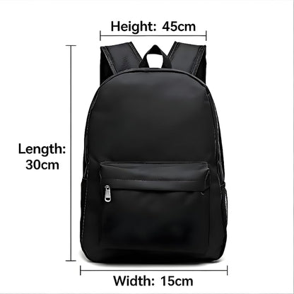 Water Resistant Lightweight Backpack for Men Women, Durable Travel Backpack with Multiple Pockets, Casual Daypack for Work Business Hiking Outdoor Commute(Black)