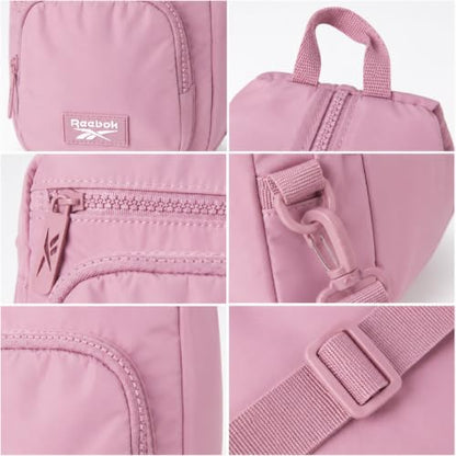 Reebok Unisex Crossbody Bag - Convertible Compact Durable Cross Body Bag for Women and Men - Gym and Travel Essentials, Size One Size, Cosmos Infused Lilac - color: Cosmos Infused Lilac