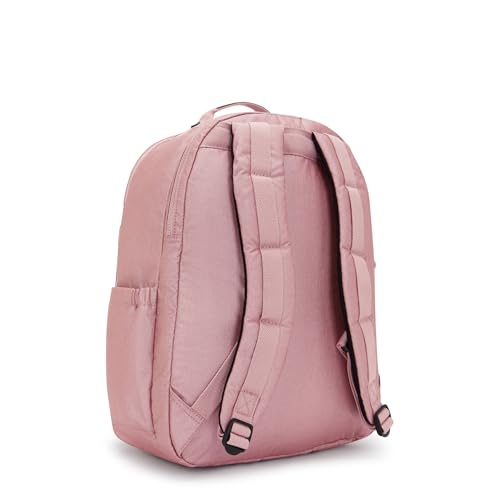 Kipling Women's Seoul Extra Large 17" Laptop Backpack, Durable, Roomy with Padded Shoulder Straps, Built-In Protective Sleeve - color: Berry Glow Met, size: 13.5''L x 17.75''H x 9''D
