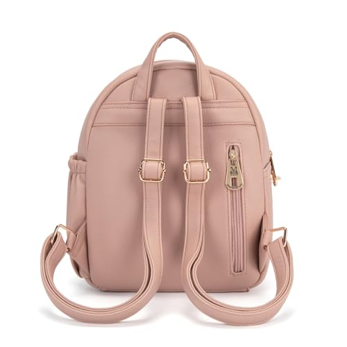 Montana West Mini Backpack Purse for Women Anti Theft Backpacks with Secured Zipper and Tassel - color: Medium Pink