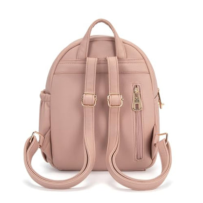 Montana West Mini Backpack Purse for Women Anti Theft Backpacks with Secured Zipper and Tassel - color: Medium Pink