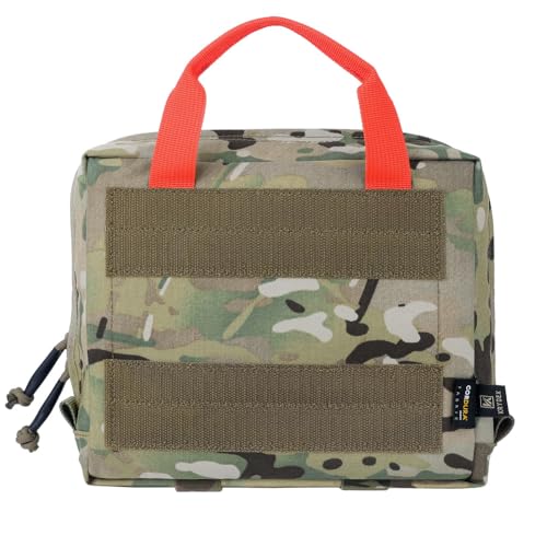KRYDEX Clear Top Insert Bag with Hook Panel Tactical Packing Cube Travel Organizer Bag (Large-MC) - color: Large-MC