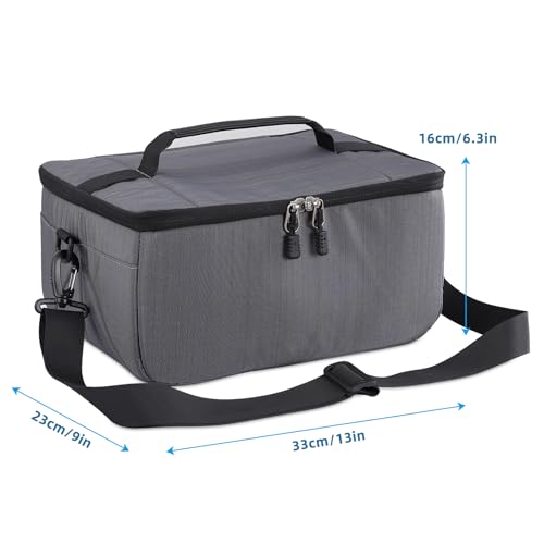 Koolertron Dslr Camera Insert Bag Purse Universal Liner Lens Pouch Partition Protective Cover Waterproof Sleeve for Cannon/Nikon/Sony (Grey) - color: Grey