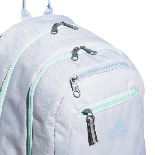 adidas Excelerator School Backpack, 33L - color: Stone Wash White/Blue Dawn/Semi Flash Aqua Blue, size: OSFA
