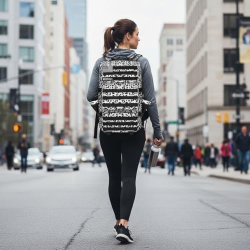 Military Tactical Backpack 55L for Men & Women Bug Out Bag Assault pack Molle Daypack Hiking Trekking Rucksack (Leopard print color) - color: Leopard Print Color