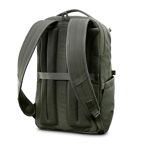 Samsonite Better Than Basic Backpack - Dedicated Laptop Compartment, Quick Stash Front Pockets and Lightweight Breathable Airmesh - Olive - color: Olive