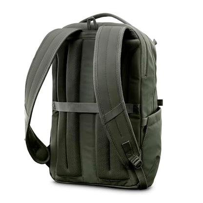 Samsonite Better Than Basic Backpack - Dedicated Laptop Compartment, Quick Stash Front Pockets and Lightweight Breathable Airmesh - Olive - color: Olive