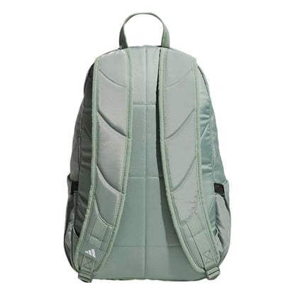 adidas Defender 5 Backpack for Sports, Gym, School and Travel, 33L, Silver Green/White, OSFA - color: Silver Green/White