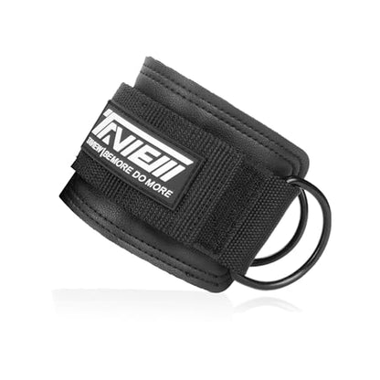 TAVIEW Ankle Straps Cable Machine Attachment for Gym - Cable Kickback Ankle Straps - Padded Ankle Cuffs for Glute Kickbacks and Leg Workouts - color: Black-Single