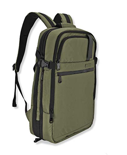 Duchamp Getaway Expandable Carry-On Backpack Suitcase - color: Olive