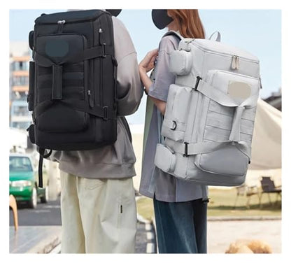 Travel Backpack Business Bag Wet And Dry Separation Shoulder Bags compartment Daypack Large Capacity Outdoor Pack(Black) - color: Black