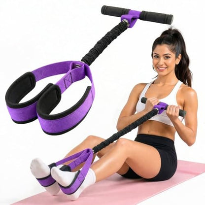 Premium Resistance Bands with Handles, 75LBS Heavy Duty Exercise Pedal Band for Full Body Workout, Legs and Arms Training, Pull Up Assistance Gym Equipment, Home Pilates Board Tool