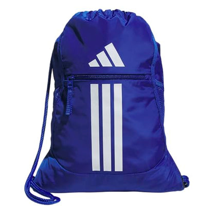 adidas Alliance Sackpack – Drawstring Backpack for Sports, Small Gym Bag, Team Royal Blue/3, OSFA - color: Team Royal Blue/3