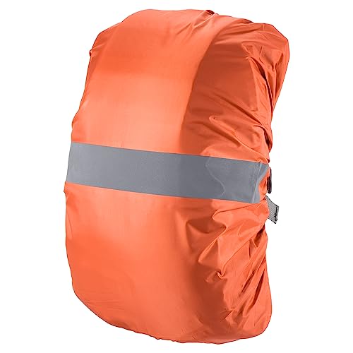 PATIKIL Waterproof Backpack Rain Cover, Non-Slip Backpack Cover with Reflective Strap Stay Dry for Hiking, Camping, Hunting - color: Orange, size: X-Large