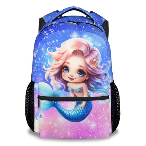 School Backpack for Girls - Mermaid Backpacks for Kids - Toddlers Bookbag for Daughter - Durable Schoolbag for Kindergarten/Preschool/Elementary(17 Inch) - color: Color-9