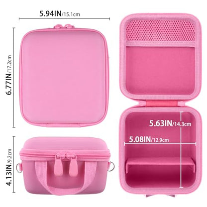 Camera Case for VJIANGER/VETEK/NIKICAM/Yatao 4K Vlogging Camera,Carrying Case Holder for 4K Vlogging Camera and Accessories(Pink Case) - color: Pink Case