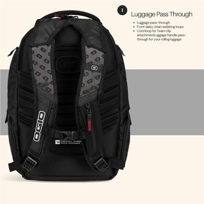 OGIO Renegade Backpack (Renegade, Black Pindot) - color: Black Pindot, style: Renegade