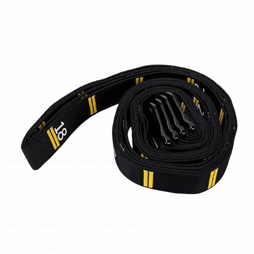 Dpofirs Adjustable Numbered Straps Gymnastic Rings | Birch Wood Pull Up Rings for Full Body Strength Balance Workout Home Gym 2 Pack