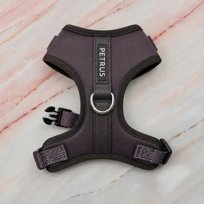 Premium No-Pull Dog Harness Soft Neoprene & Breathable Mesh Vest with Front & Back Clip D-Rings Adjustable Lightweight Walking Harness for Puppies, Small & Medium Dogs (Dark Chocolate Brown, XS) - color: Dark Chocolate Brown, size: XS: Neck 10.6-14.2'', C