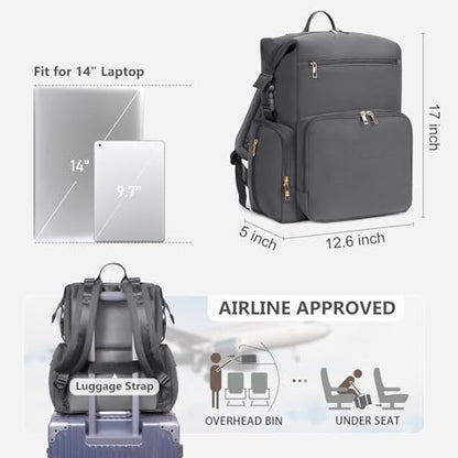 CEI-CEI Neoprene Diaper Bag Backpack Large Newborn Baby Maternity Bags Waterproof Travel Backpack for Mom Dad with Insulated Pockets,Changing Pad - color: Grey
