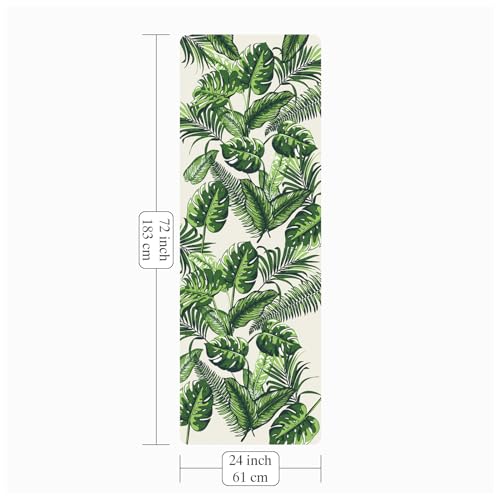 Foldable Yoga Mat, Non-slip Suede Fitness Mat With Carry Bag for Hot Yoga, Exercise, Pilates, 1.5mm Thick Lightweight Exercise Yoga Mat for Women - color: Green