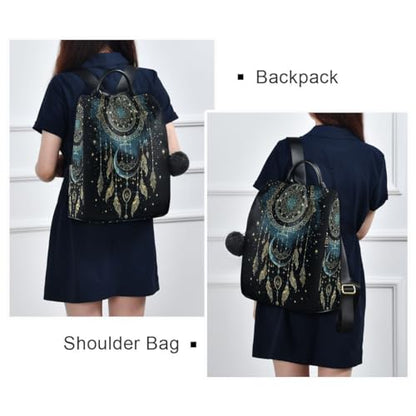 ALAZA Mandala Dreamcatcher Moon Trips Hiking Camping Rucksack Pack for Women - color: multicolor 2