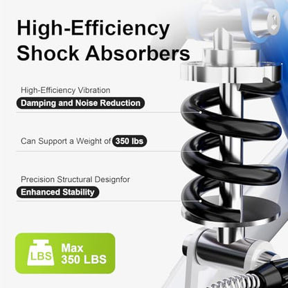 BlessReach All Terrain Steerable Knee Scooter Crutch Alternative，Deluxe Medical Scooter Double Handbrake,for Adults Injured Ankle & Foot Recovery Scooter in Blue - color: Blue