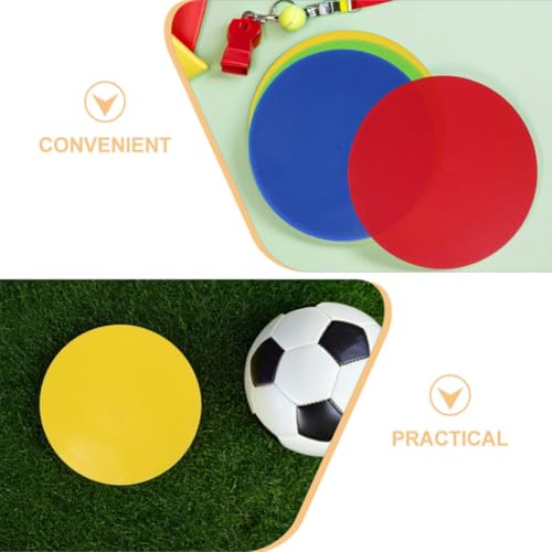 8pcs Soccer Agility Markers Flat Cones Non-Slip Spot Discs for Football Basketball Speed Training Sports Field Marking Equipment