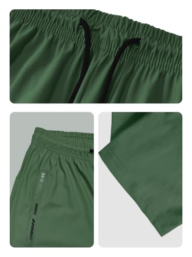 Hidkat Women's Outdoor Hiking Pants Stretchy Running Athletic Pants - color: Green, size: Medium