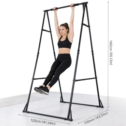 Generic Foldable Power Tower Workout Station Adjustable Pullup Fitness Equipment for Home Gym Strength Training