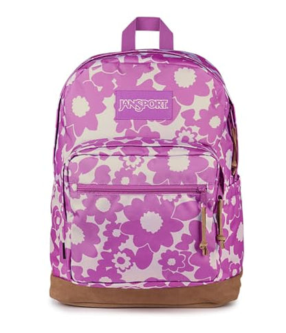 JanSport Right Pack Backpack - Durable Daypack with Padded 15 Laptop Sleeve, Spacious Main Compartment & Integrated Water Bottle Pocket - Blossom Bae Pink - color: Blossom Bae Pink