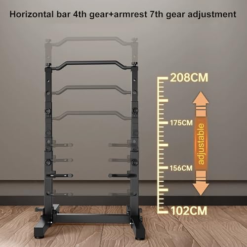 Folding Pull Up Bar and Dip Station for Home Gym, Versatile Strength Training Equipment for Full Body Workout