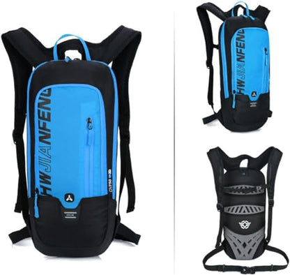 WINDCHASER Cycling Backpack, 10L Bicycle Backpack Waterproof Breathable Bag for Outdoor Travel Hiking Climbing Biking Running Skiing (Blue) - color: Blue