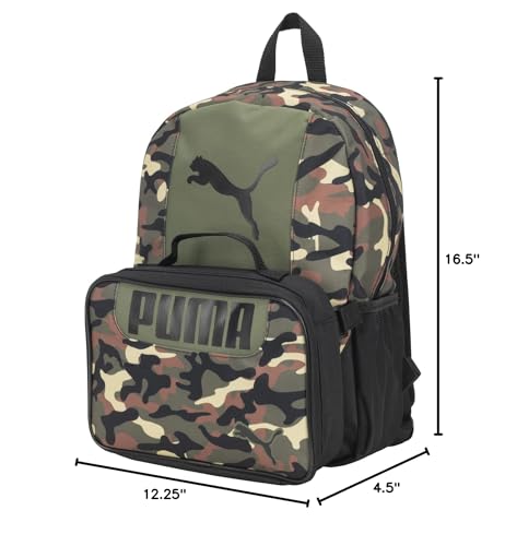 PUMA KIDS' EVERCAT BACKPACK & LUNCH KIT COMBO - color: Olive
