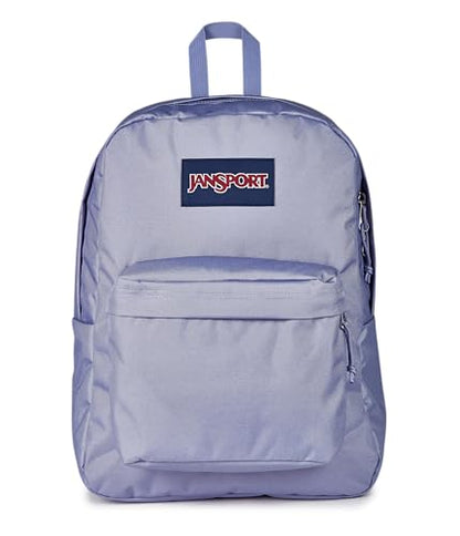 JanSport SuperBreak One Backpack - Durable, Lightweight Bag with 1 Main Compartment, Front Utility Pocket with Built-in Organizer, Premium Backpack, Lavender Ash - color: Lavender Ash