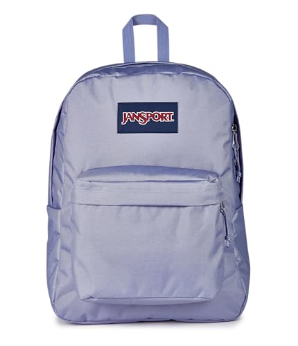 JanSport SuperBreak One Backpack - Durable, Lightweight Bag with 1 Main Compartment, Front Utility Pocket with Built-in Organizer, Premium Backpack, Lavender Ash - color: Lavender Ash