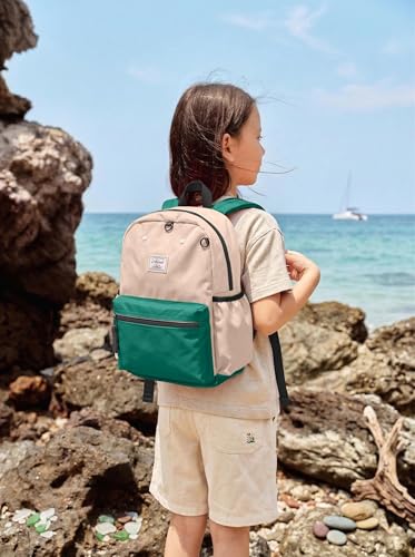 atgark Toddler Backpack for Boys 2-5: Preschool Kindergarten 13" Daycare Backpacks Fit A4 Folder - color: Desert Oasis, style: Ages 2-5 (13" H Fit A4 Folder)