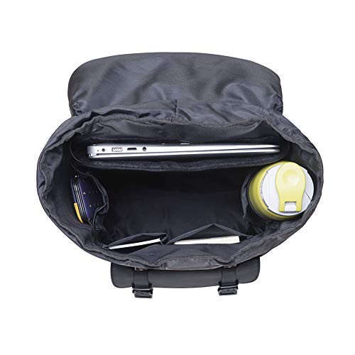 KAUKKO Laptop Outdoor Backpack Traveling Daypack Hiking Rucksack Large Capacity Bag Fits 15.6"(5-8-Black) - color: 5-8black