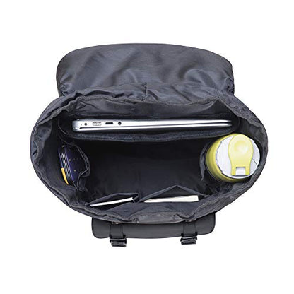 KAUKKO Laptop Outdoor Backpack Traveling Daypack Hiking Rucksack Large Capacity Bag Fits 15.6"(5-8-Black) - color: 5-8black